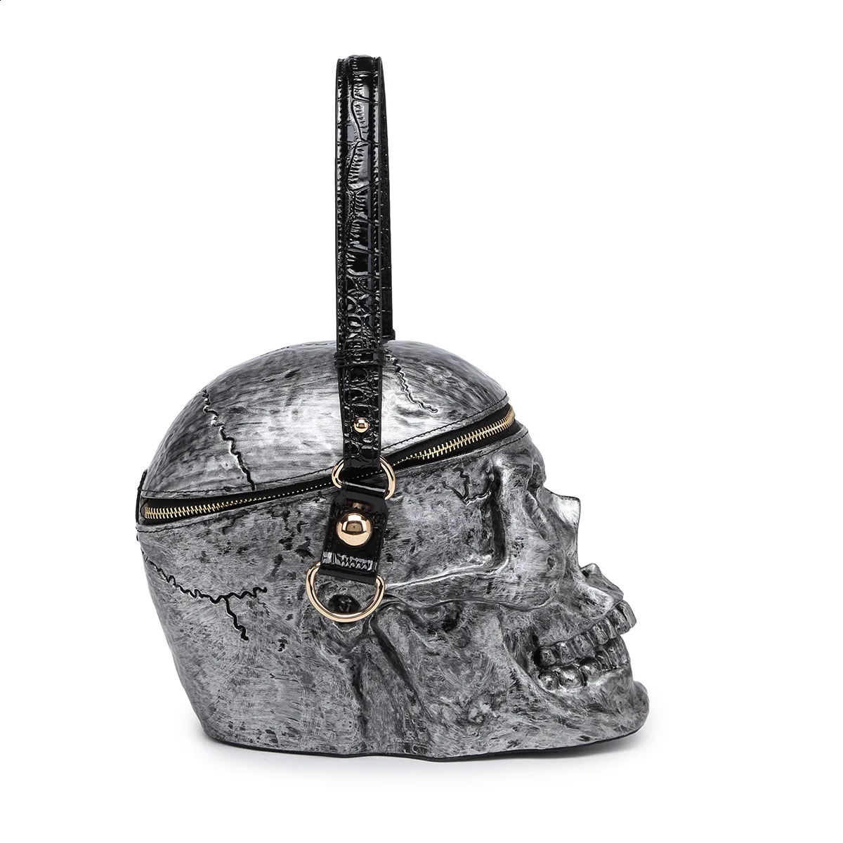 Crossbody Bag Trendy Style Alien Bag Personalized Creative Skull Bag Simulation Niche Halloween Womens Bag Shoulder Bag 240912