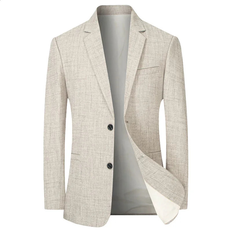 Mens Suit Jacket Thin Blazers Spring Autumn Solid Business Casual Suit Jacket Men Clothing Blazer Hombre Coats 240914