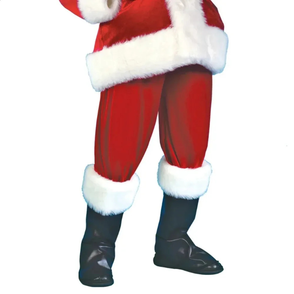 Santa Claus Cosplay Costume Christmas Year Men Costumes Deluxe Classic Adults Set Halloween Carnival Party RolePlay Suits 240919
