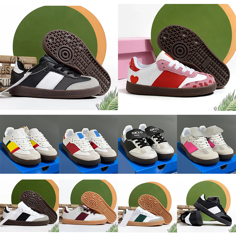 2024 Designer Kids Shoes Toddler Sneakers Children Skateboarding Shoe Black White Grey Color Infant Boys Girls Baby Athletic Outdoor Trainers Eur 24-37