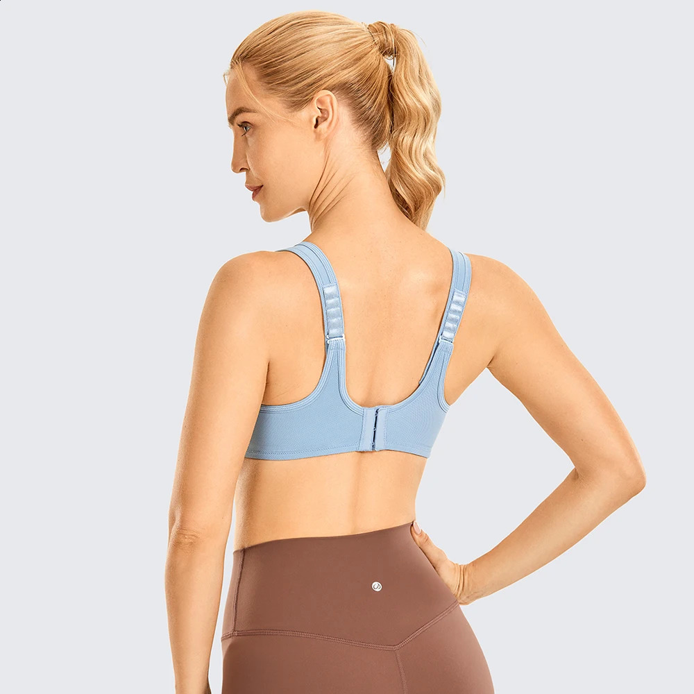 SYROKAN womens underwear high support plus size sports bra with adjustable shoulder straps running top shock resistant 240913