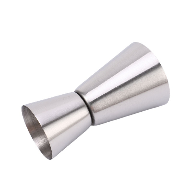 Cross border foreign trade thickened stainless steel measuring cup, metal double head measuring glass/bar ounce cup for cocktail measurement