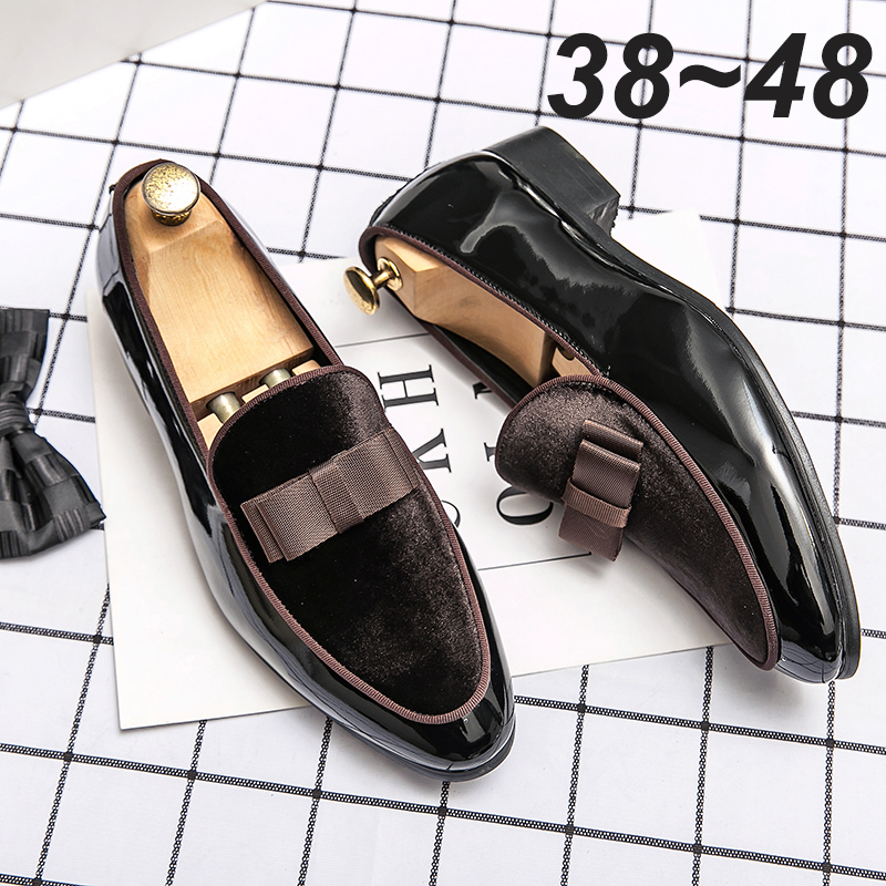 Mens 38~48 Dress Italy Paty Leather Wedding Designer Flats Business Formal Gentleman Casual Driving Shoes for Men Loafers aa5f