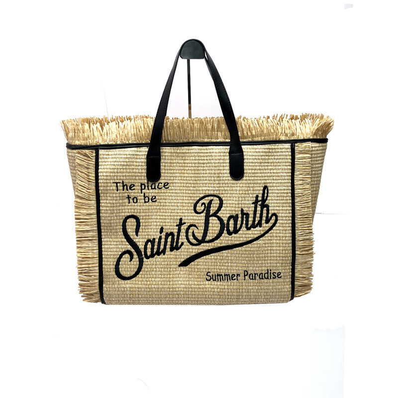 Light Brand Design Straw Handmade Tassel Handbag Tote New Ladies Large Capacity Casual Travel Fashion