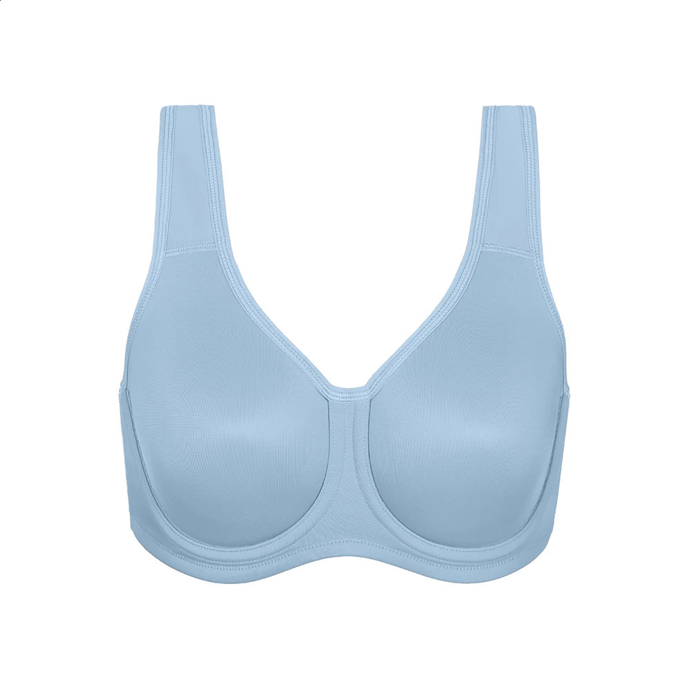 SYROKAN womens underwear high support plus size sports bra with adjustable shoulder straps running top shock resistant 240913