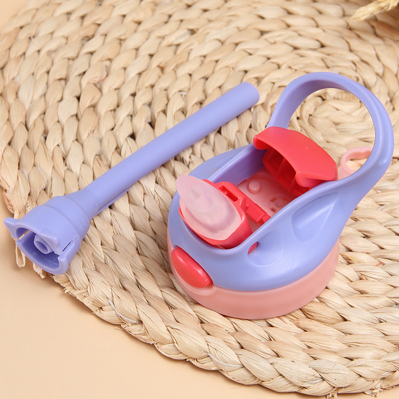16oz plastic kids with lids straw 480ml children water bottle drinking tumbler for student portable unbreakable sippy cup blue green red purple custom