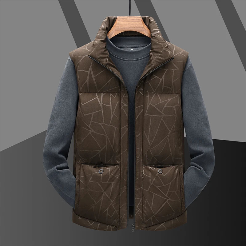 Men Clothing Waistcoat Sleeveless Coat Man Winter Warn Vests Mens Hood Vest Down Vests Men Sleeveless Jacket Vests 240912