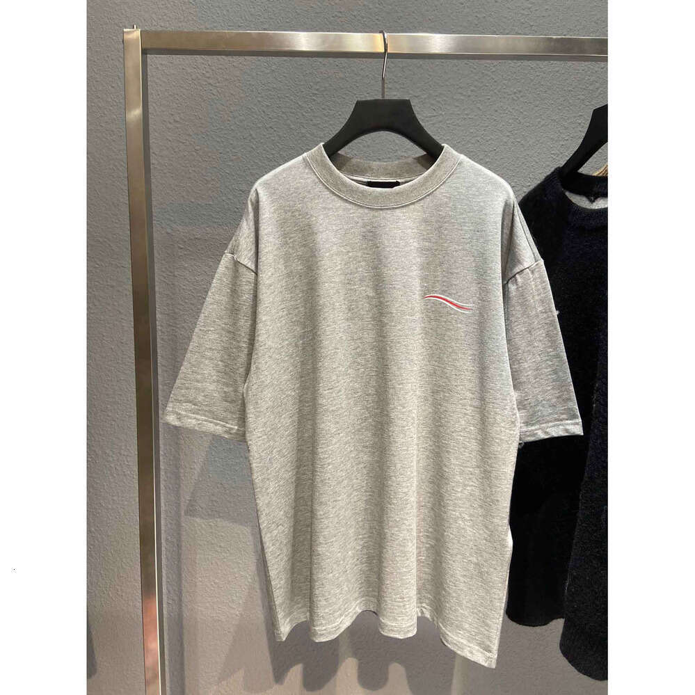 Men's Plus t shirt Tees & Polos Round neck embroidered and printed polar style summer wear with street pure cotton tshirt 22
