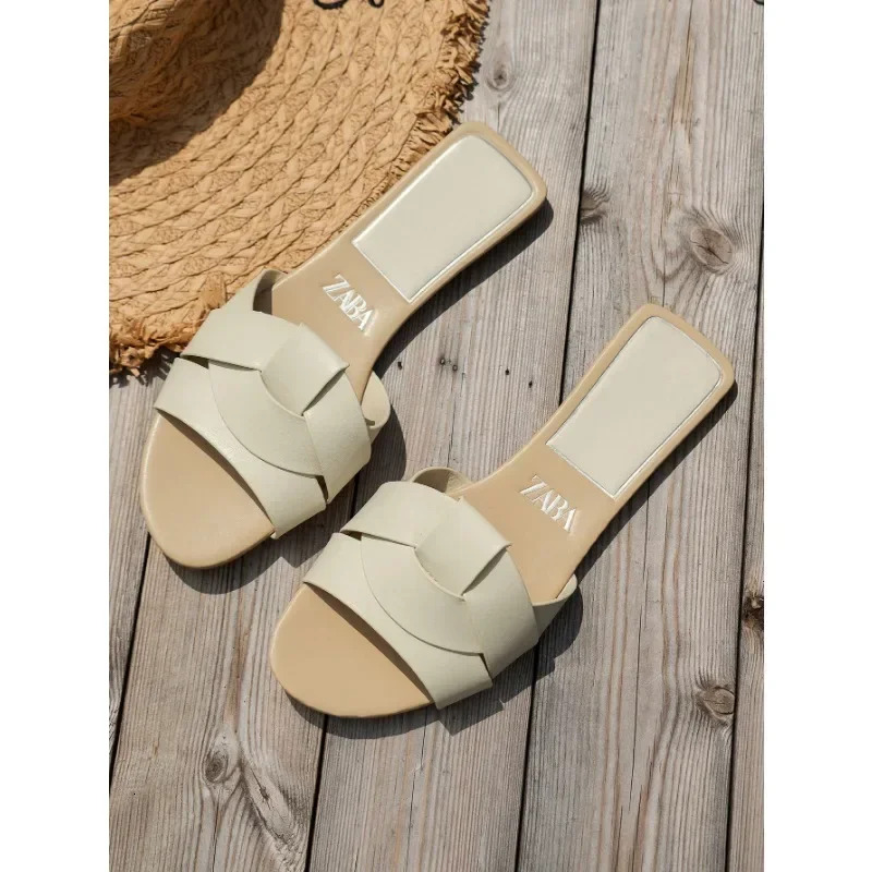 Woman Flat Designer Casual Bottom Slippers Summer Sandals New Shoes for Women