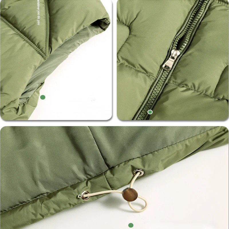 Children vest winter thickening warm boy and girl Korean version fashion Joker down sleeveless jacket 3-9 year old Kids clothing 240913