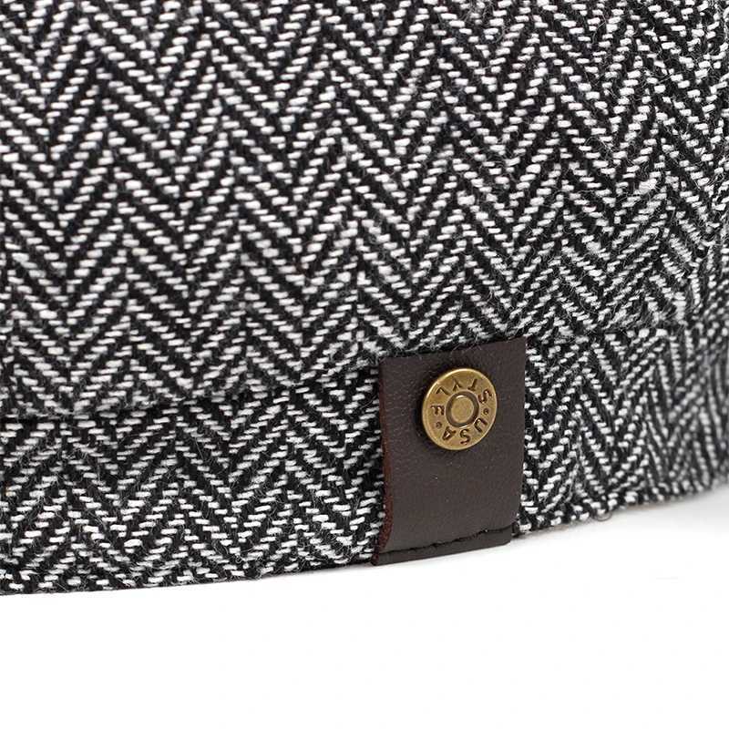 Male Plus Size Ivy Hat Big Head Man Autumn and Winter Newsboy Cap Top Grade Beret Caps 58cm 60cm Two sizesX240919