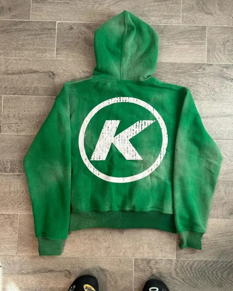Home>Products>Fashion>Retro Letter Printed Zipper Hoodie 240914