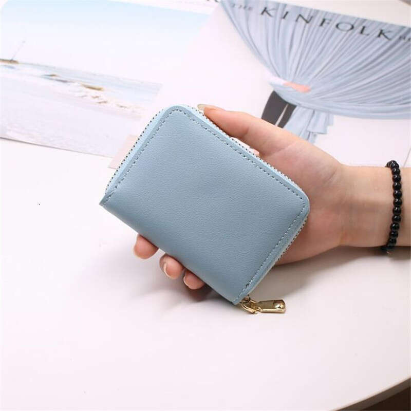 Designer Wallet Purse Card Holder Women/men Business Card Holder Wallet Case Red/black/gray/yellow/blue/purple Credit Card Holder Case 26 Bits Zipper 