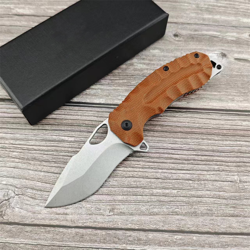 2024 Newest Kiku XR LTE Mini Flipper Folding Satin Plain Blade Natural en Micarta Handles Portable Outdoor Hunting Hiking Pocket Knife 3300 535 3200 1