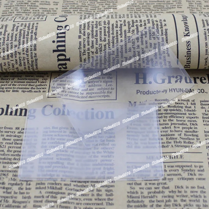 Mini Magnifying Glass Credit Card Reading Magnifying Glass Portable Plastic Business Card 85x55MM