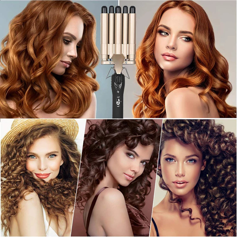 3 in 1 Deep and Small Reversible Big and small wave styles triple barrel Deep Hair Waver Curling iron and curler 250206