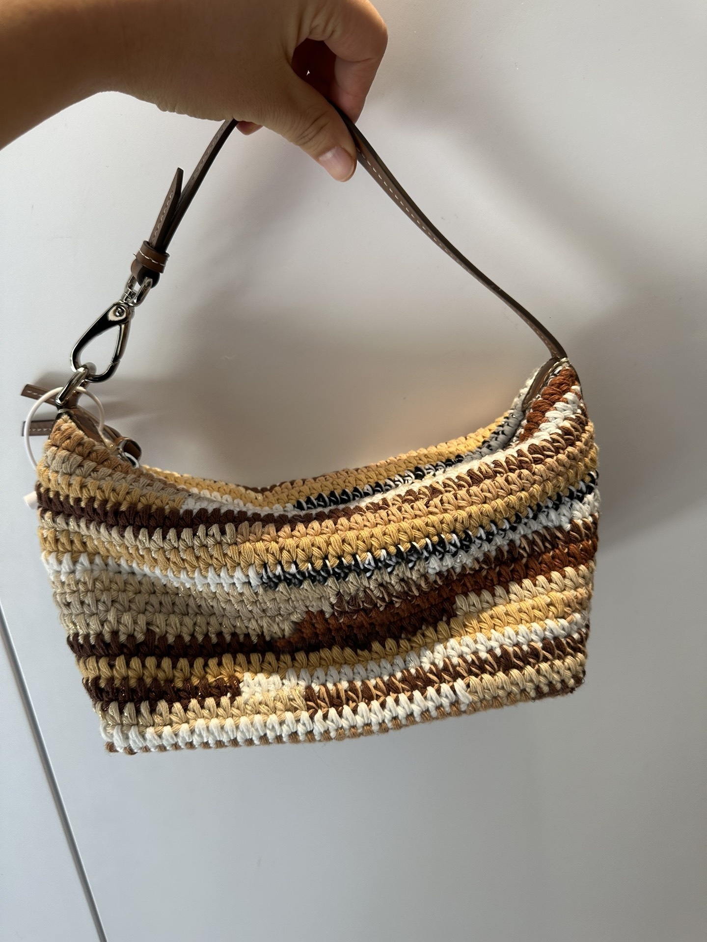 Female Rainbow Woven Fashion 2024 Women Underarm Bag Totes Handbag Casual Purse