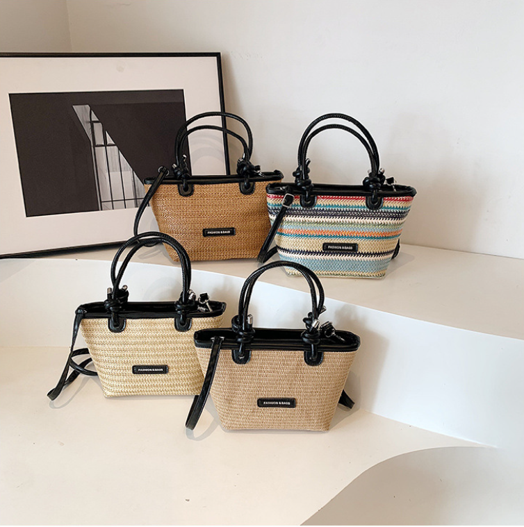 2025 Designer Women Shoulder 3 Fashion Handbag Tote Seaside Beach Vacation Trendy Woven Bag Free shipping