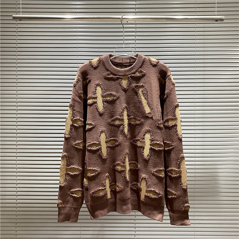 Mens Sweaters Womens sweater Designer Woman sweater Colorful Round Printed Stylist Necks Top