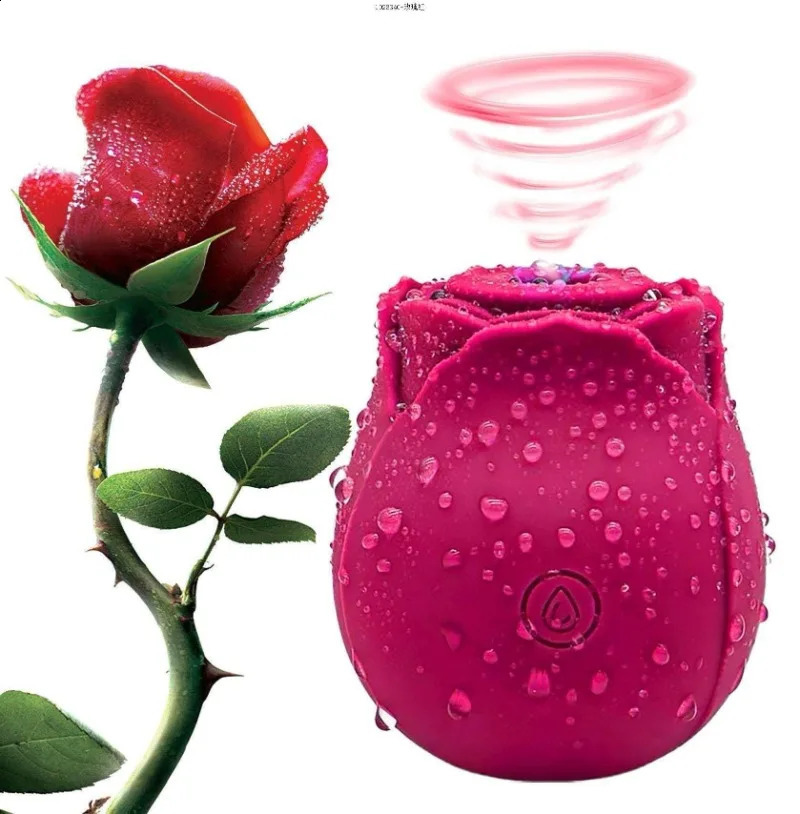 Powerful Sucking-Rose Vibrator Toy for Women Vacuum Stimulator Oral Nipple Clit Sucker for Female Adults Masturbation Sex Toys 241118