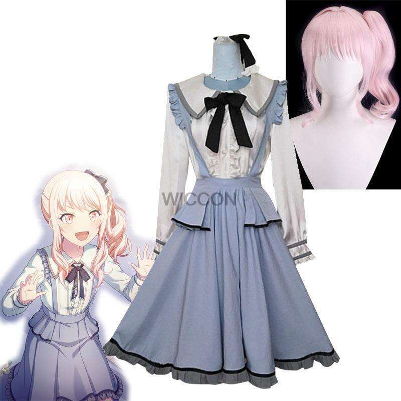 Anime Akiyama Mizuki Cosplay Maid Costume Project Sekai Colorful Stage Cute Girl Lolita Ruffle Dress Role-Playing Uniform