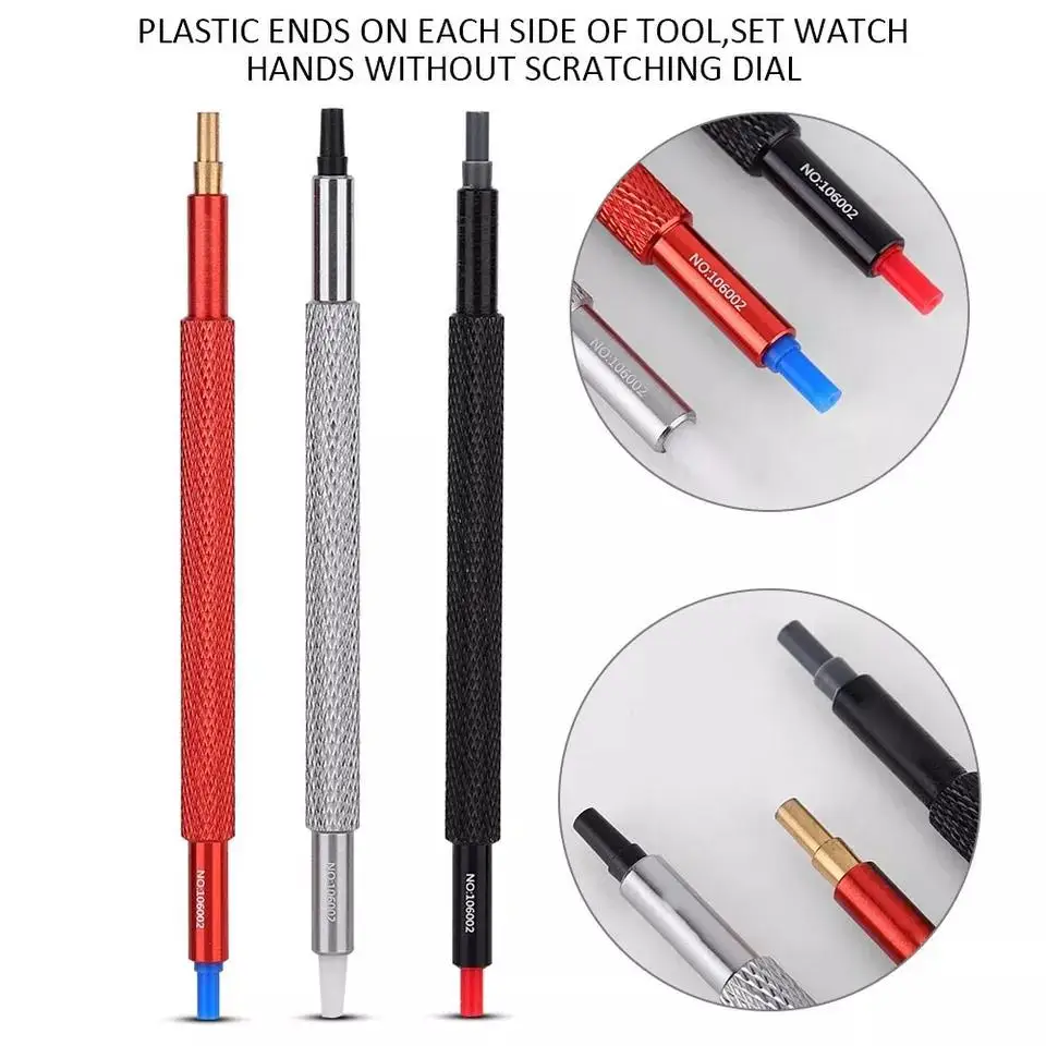 3pcs/lot Watch Hand Pressers Pusher Fitting Set Kit Watchmaker Press Tool Watch Repair Tools Kit Clock Needle Hands Press Tool