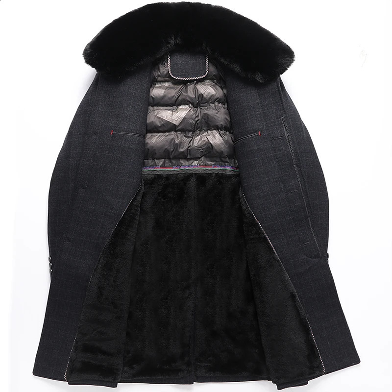 Winter Jacket High Quality Wool Windbreaker for Men Automatic Fashion Thick Warm Wool Coat for Men Full Size M-4XL 240919