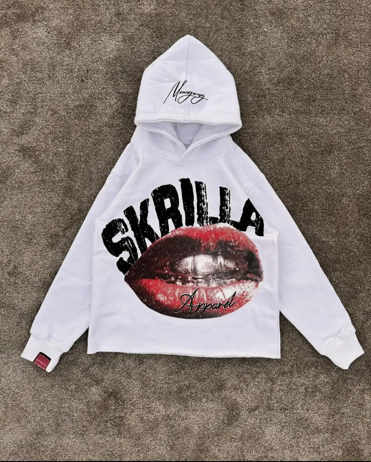 Men Hoodie Harajuku Hip Hop Lipstick Pattern Printed Y2K Men and Women Hoodie Gothic Casual Cotton Sportswear 240912
