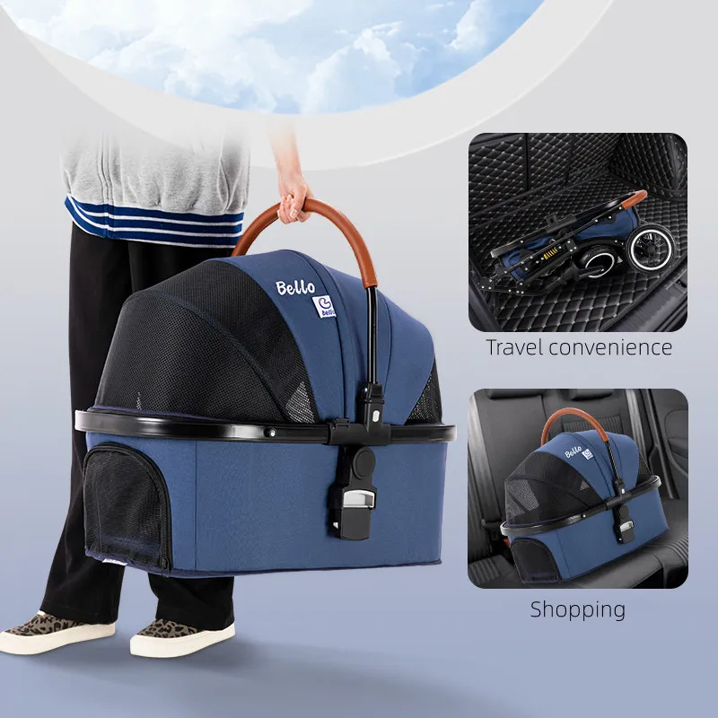 Pet Travel Carrier Bag For Petshop Dog Bike Trailer Pet Trolley Stroller Carrier For Small Dogs