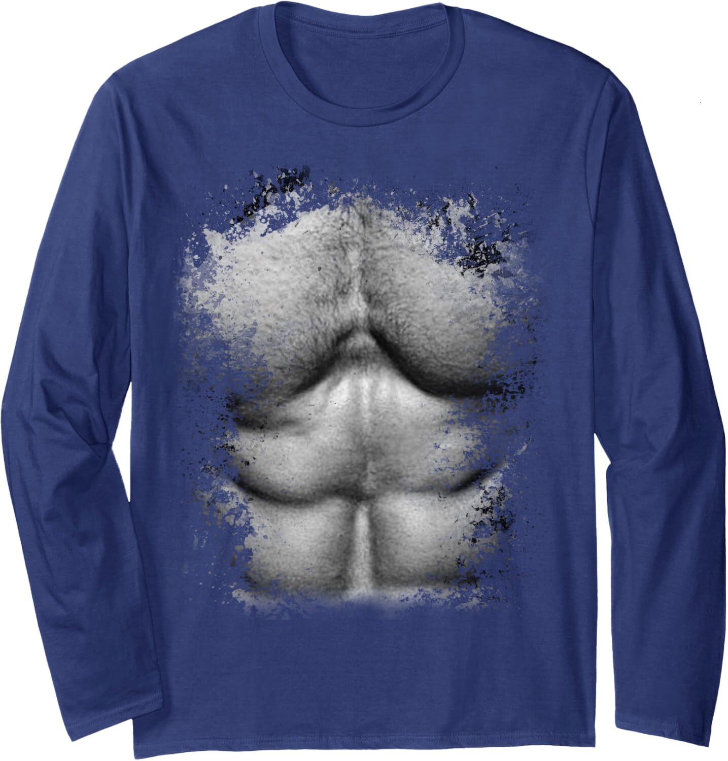 Long Sleeve Shirts for Men sweatshirt Chest And Six Pack Abs Funny Muscles Gift For Tee Streetwear Casual tops clothes fashion a2