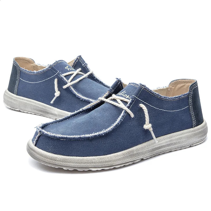 MIXIDELAI Arrival Summer Autumn Comfortable Casual Shoes Mens Canvas Shoes For Men Fashion Flat Loafers Shoe Size 48 240909