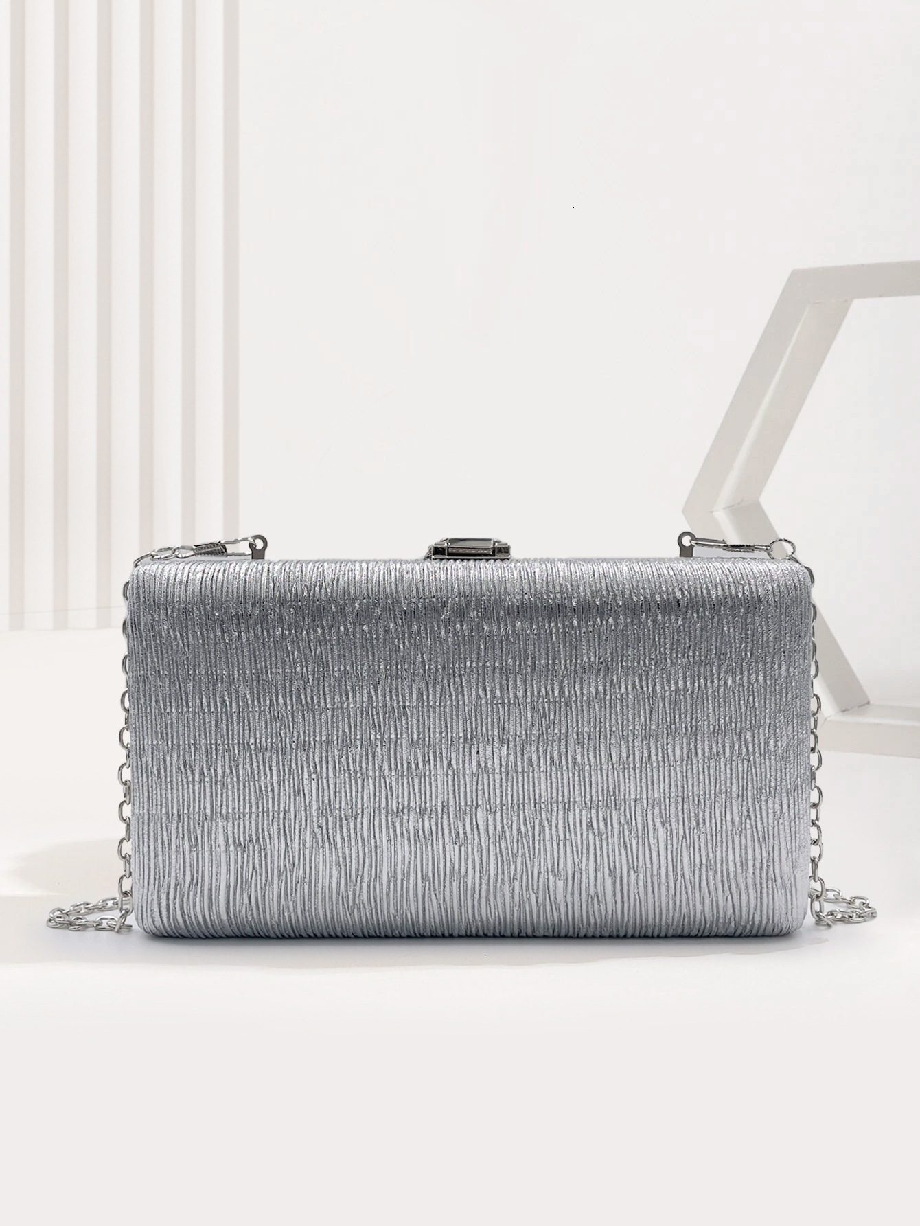 New High Luxury Socialite Square Buckle Inlaid Satin Fashion Designer Handbag Cheongsam Dinner Bag Women's Small Crossbody Bag Mini Crossbody Bag