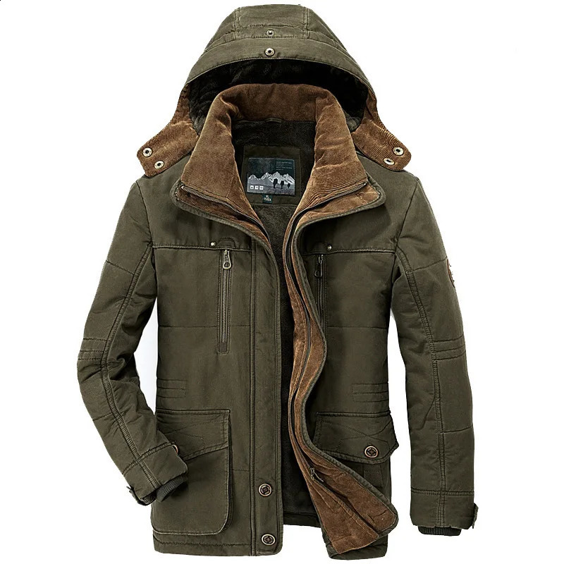 Men Long Winter Coats Down Jackets Hooded Casual Warm Parkas 7XL Good Quality Male Fit Winter Coats Multi-pocket Cargo Jackets 240913CJ