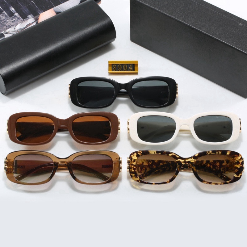 Men daily sunglasses women famous designer sunglasses solid color letter full frame glasses new black Uv protective sunglasses light fashion glasses with box 3904