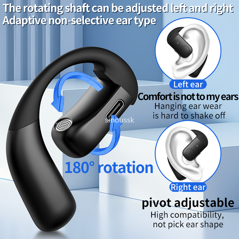 F22 Single Ear Wireless Bluetooth earphones -compatible Headphones In-ear Call Noise Cancelling Business Earphones With Mic