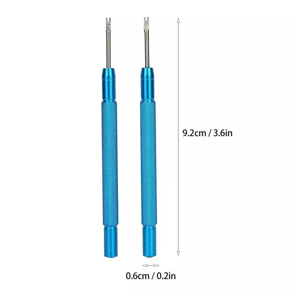 2Pcs Watch Hands Remover Manual Remover Needle Removal Lifting Tool Aluminum Alloy Steel Watch Repair Tool Watchmaker