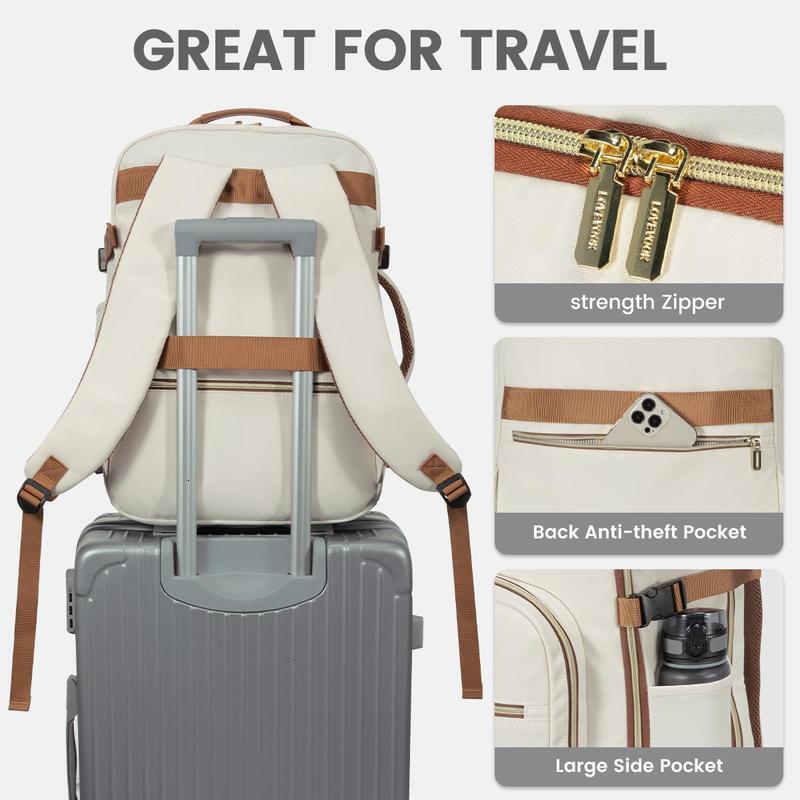 Free Shipping Color Blocked Portable Backpack With 3 Packaging Boxes And Laptop Compartment - Personal Items Designer Friendly Approved Hiking Bag