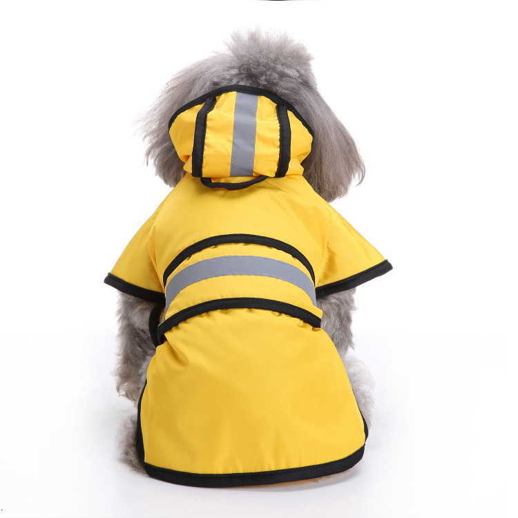 Designer Dog Clothes raincoats small bear pet reflective dog coat raincoat poncho z6