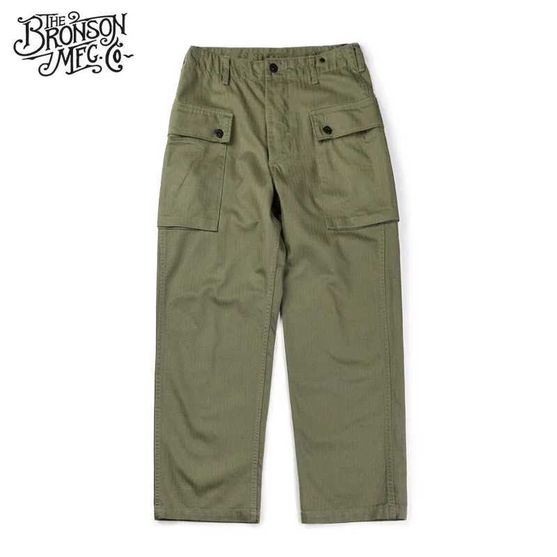 Bronson USMC HBT P-44 Pants World War II Military Monkey Trojan Deadly Utility W240919