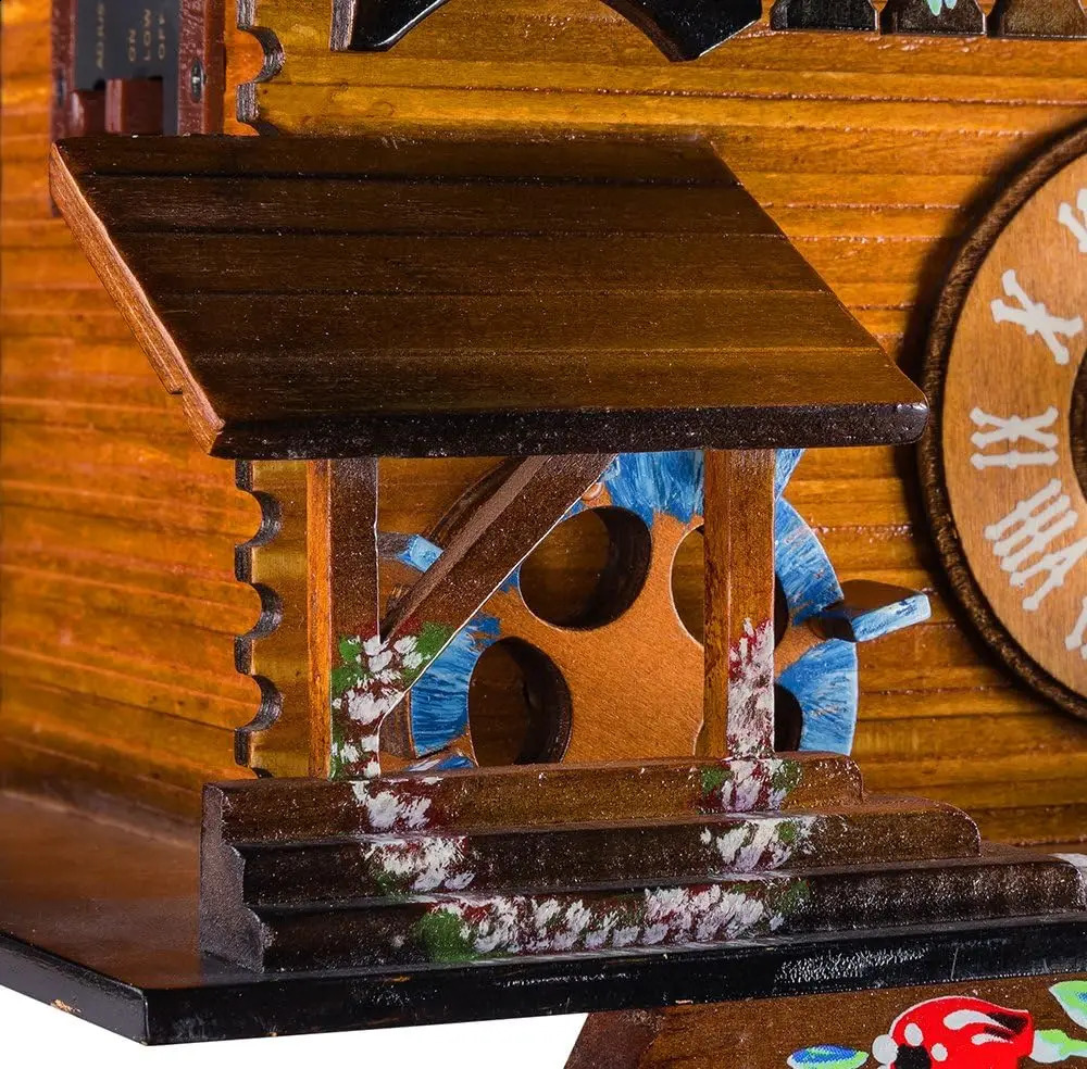 Cuckoo clock pendulum quartz wall black 240919