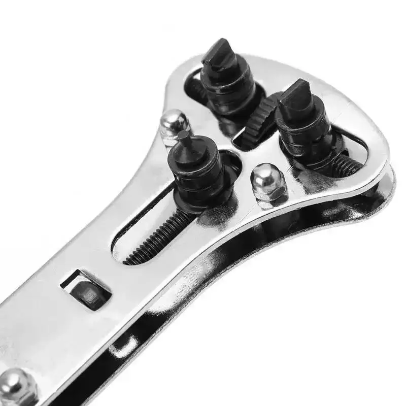 Watch Repair Tools Kit Wrist Watch Case Opener Watch Case Opener 18 Bits Adjustable Screw Back Remover Watch Repair Accessories