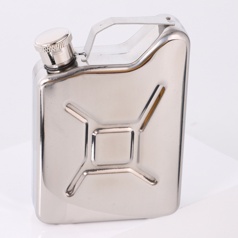 Stainless steel hip flask Supply cross-border portable outdoor camping oil kettles Oil drums Thickened stainless steel wine kettles White wine bottles