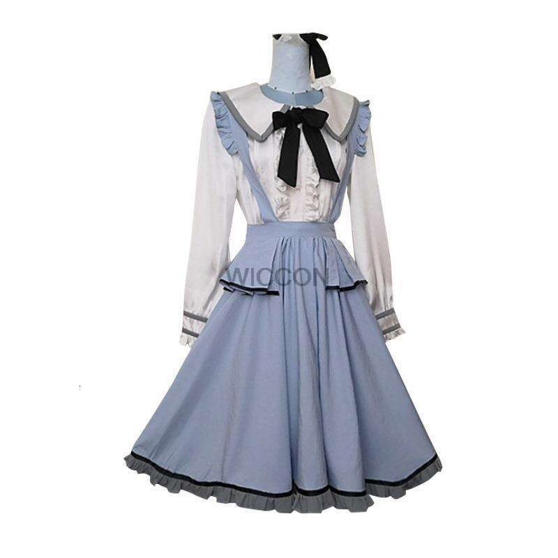 Anime Akiyama Mizuki Cosplay Maid Costume Project Sekai Colorful Stage Cute Girl Lolita Ruffle Dress Role-Playing Uniform