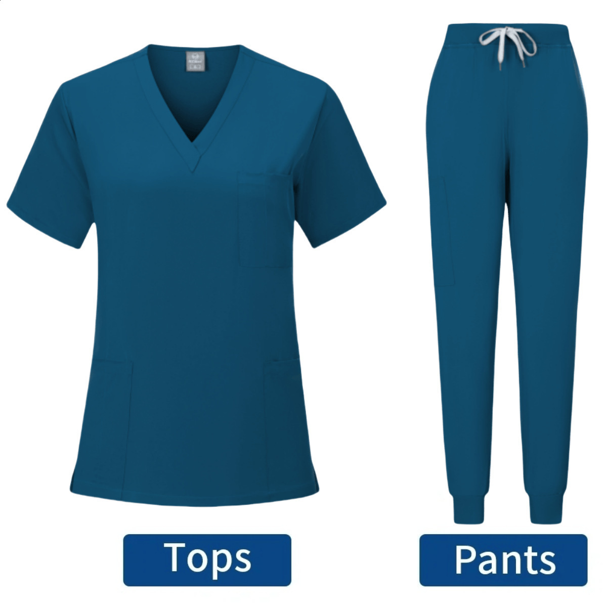 Slim Fit Scrubs Uniform Women Scrub Sets Nursing Accessories Hospital Surgery Gowns Dental Clinic Beauty Salon Workwear 240708