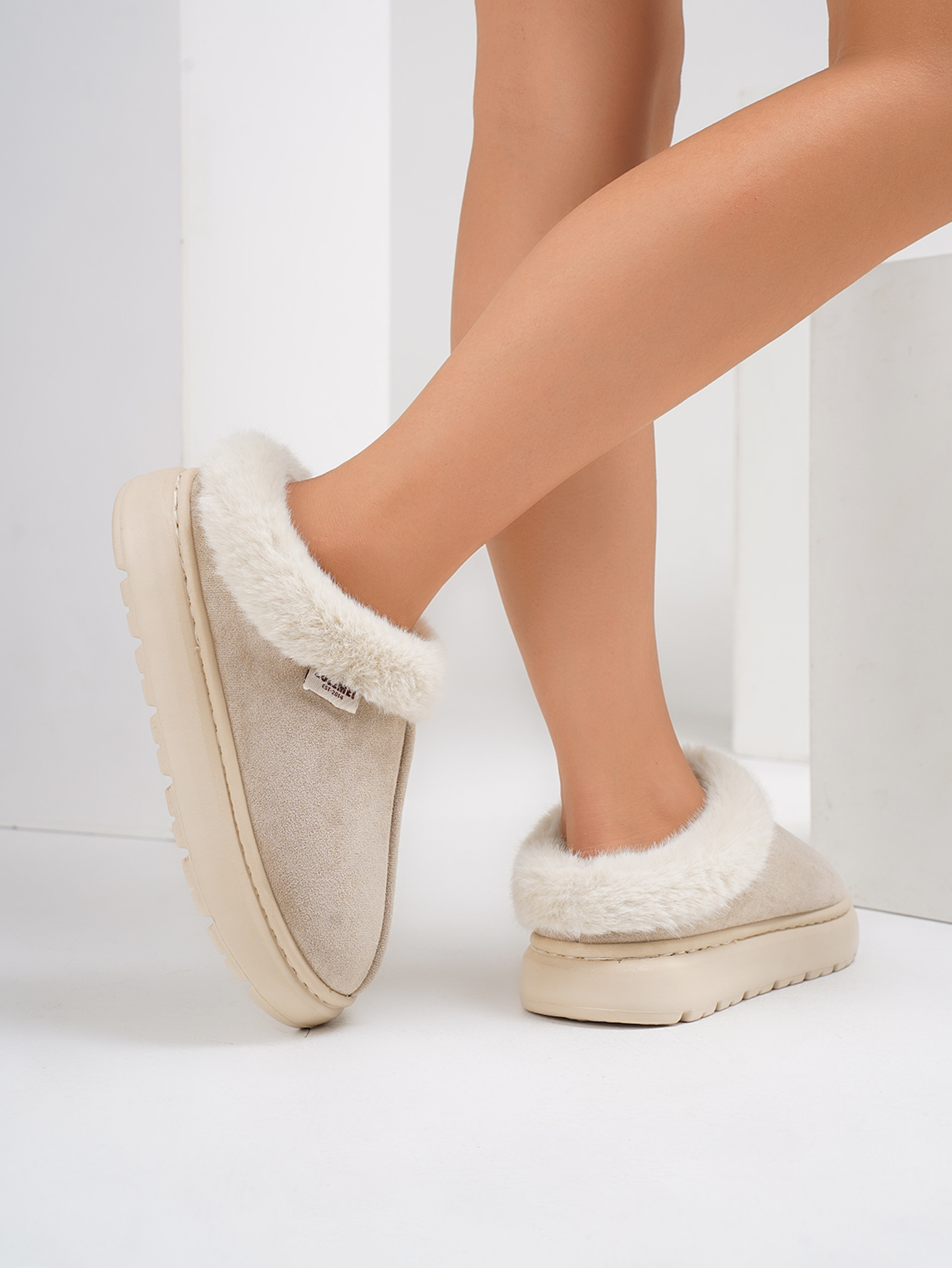 Women's Winter Fleece Slippers: Cozy Anti-Slip Indoor Shoes in Four Trendy Colors