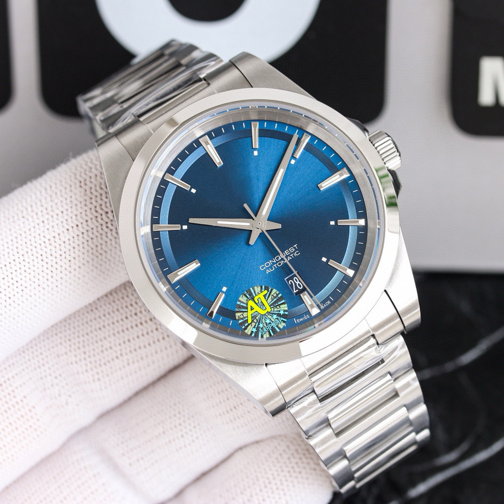 Conquest L3.830.4.72.6 AAAAA 5A Quality 41MM Mens Watches Automatic Mechanical Clone ETa-2824 Movement Stainless Steel Band Concas Sapphire Glass Watch