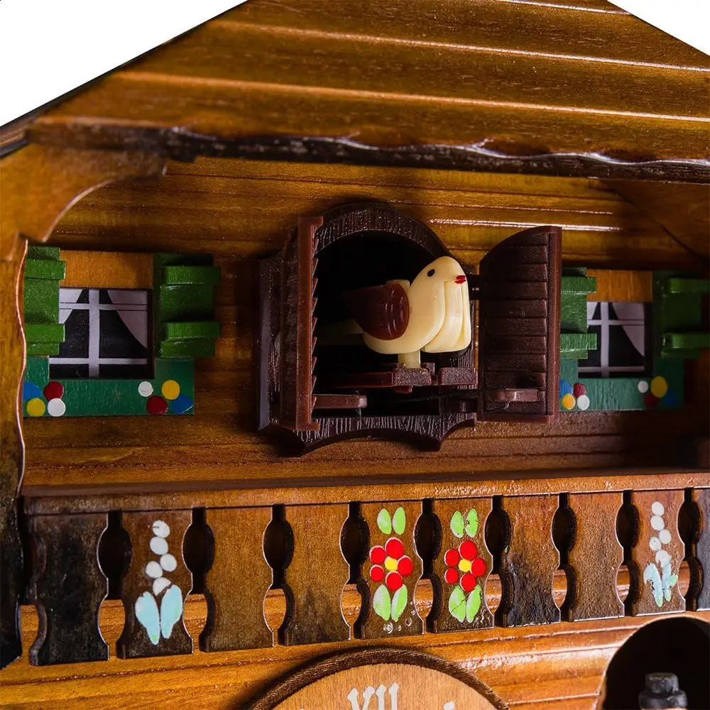 Cuckoo clock pendulum quartz wall black 240919