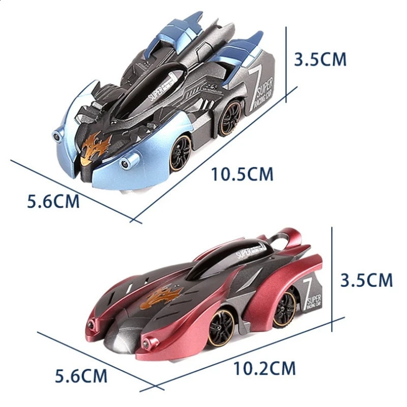 2.4G Anti Gravity Watch Wall Climbing Remote Control Car Electric 360 Rotation Stunt Rc Car Anti Gravity Children Car Toy Gift 240913
