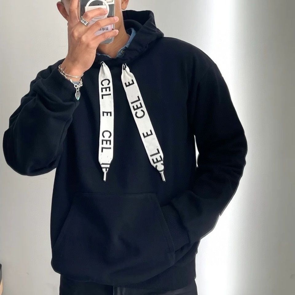 Autumn women men hooded logo letterprint drawstring long sleeve loose couple coats sweatshirts SMLXLXXL3XL