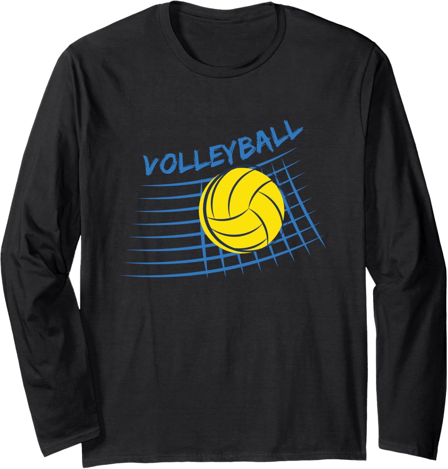 Long Sleeve Shirts for Men sweatshirt Volleyball Yellow Crash Ball Ace Sport Gift Long Sleeve Tee Streetwear Casual tops clothes fashion